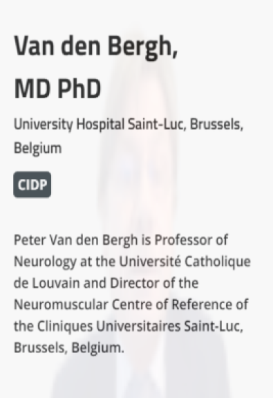 Peter Van den Bergh, MD PhD
